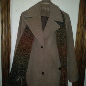 Calvin Klein Wool Nylon Silk Coat for women